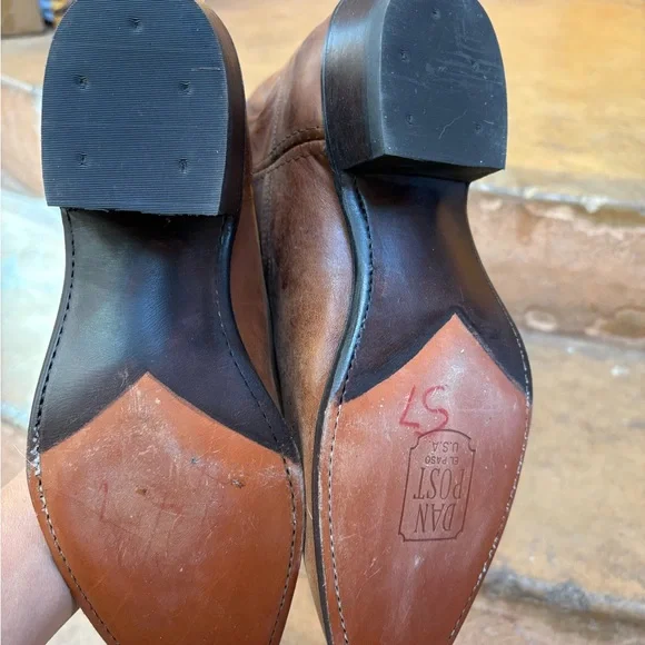 Dans Boots NWT vintage Cowgirl size 9 M Brown Leather - Picture 5 of 6